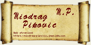Miodrag Pipović vizit kartica
